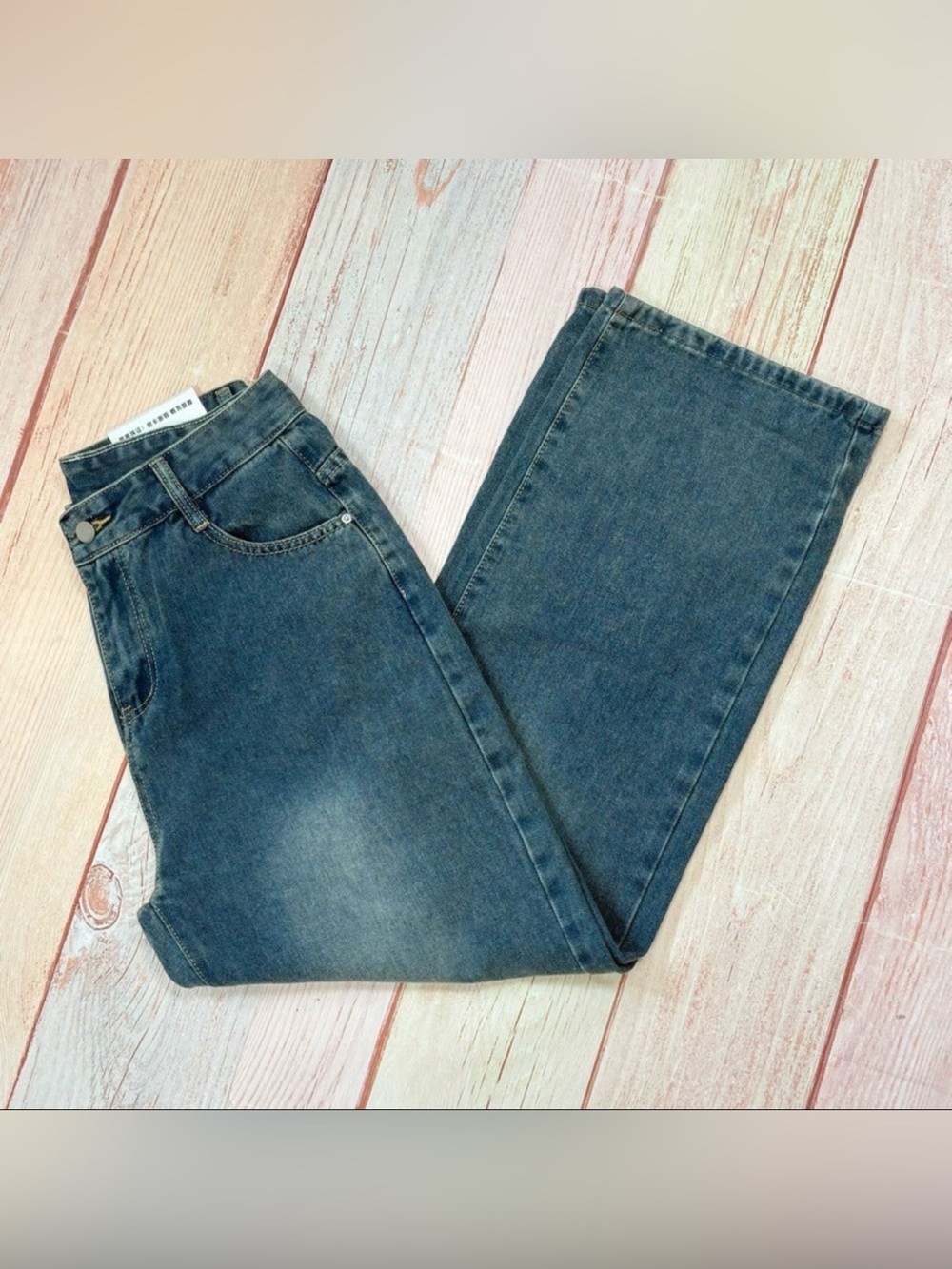 Women’s Y2K Wide-Leg Baggy Blue Jeans Size XL NWT